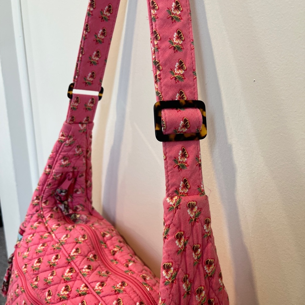 Vera Bradley Pink Pansy small messenger bag - Picture 6 of 11